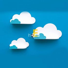 Kệ treo tường hình đám mây đáng yêu