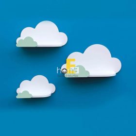 Kệ treo tường hình đám mây xanh