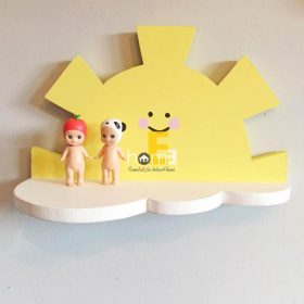 MiniDeco014 Kệ treo tường hình ánh mặt trời