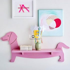MiniDeco015 kệ treo tường hình cún con