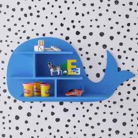 MiniDeco018 kệ treo tường hình cá voi