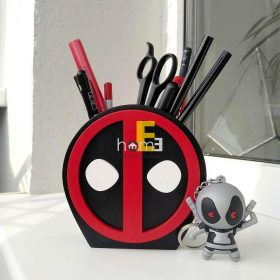 Hộp cắm bút gỗ MiniDeco030 hình Deadpool