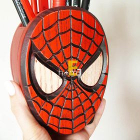 MiniDeco035 hộp cắm bút người Nhện