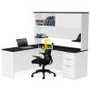 thiết kế bàn làm việc có kèm giá sách PPO007