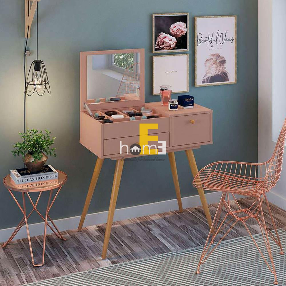 6 bàn trang điểm gỗ "sang chảnh" giúp phòng các nàng thêm đẹp